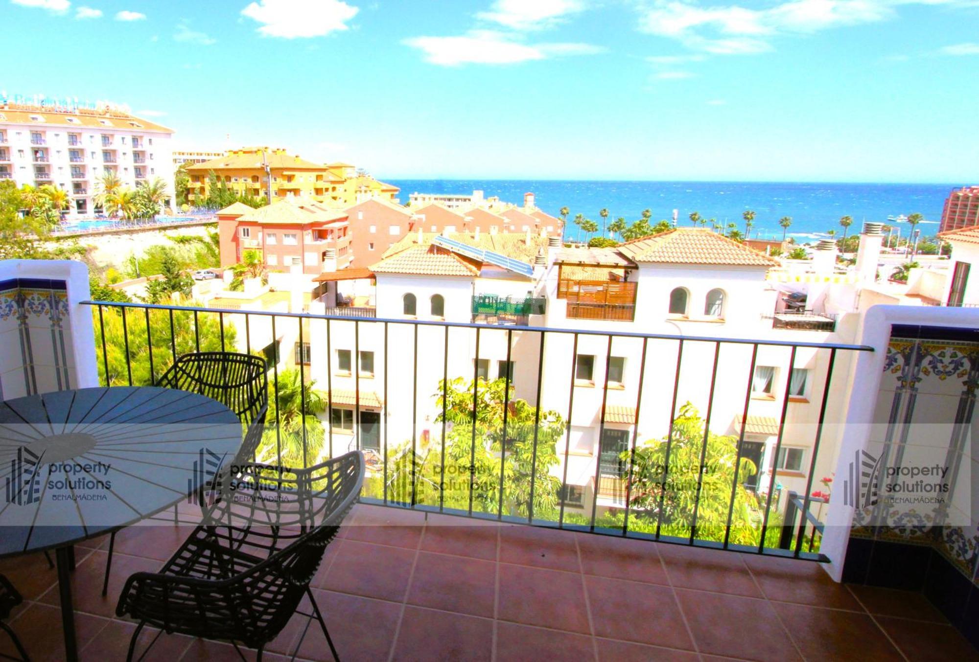Apartamento Lomas de Mena, 21 - Ático con vistas al mar - Piscina y Barbacoa - PARKING GRATIS - EXCELENTE CONEXIÓN WIFI Benalmádena Exterior foto